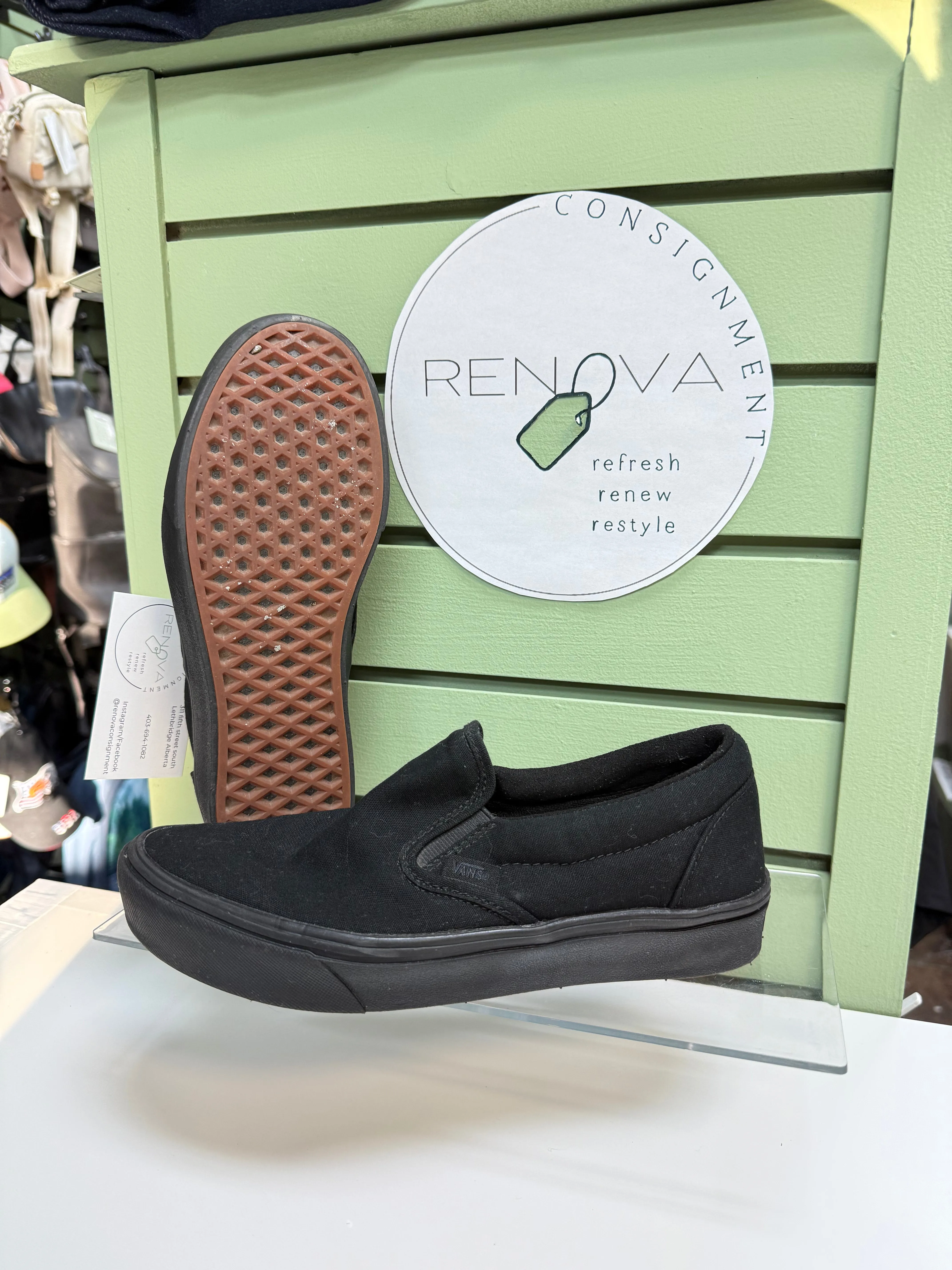 Vans Classic Slip On Sneakers (Womens 8.5) Soft Flex