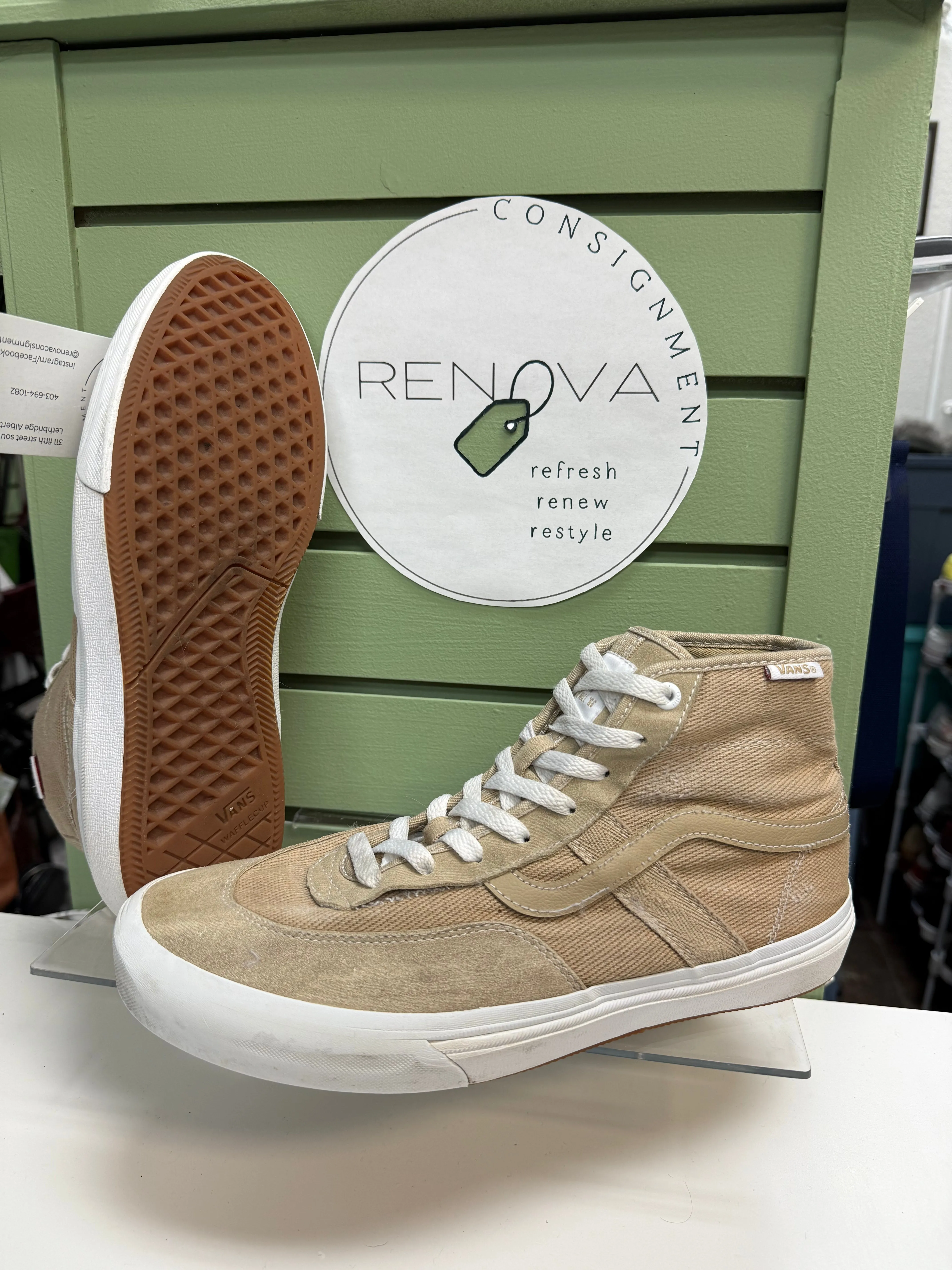 Dynamic Traction Pattern Vans Crockett High Top Sneakers (Mens 9.5)