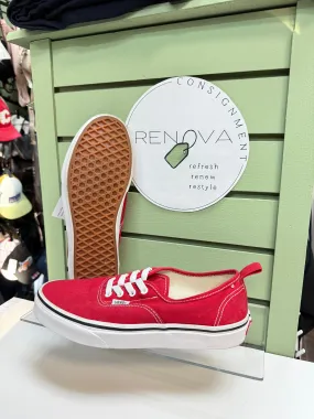 Vans Lace-less Authentics Sneakers (Y7 = Womens 8.5 Dynamic Fit Collar