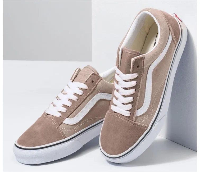 Comfort Grip Motion Flow Vans Old Skool Unisex Nude (Etheria/White)
