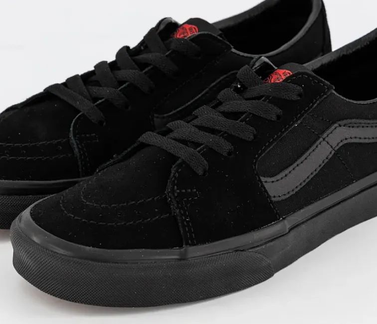 Odor Control Lining Enhanced Ankle Support Vans Sk8-Low Unisex (Black)