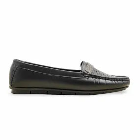 Elastic Gusset Black Moccasin WN4504
