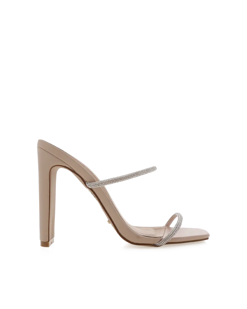 Comfortable Boots Gala Night YOLA - DIAMANTE-NUDE