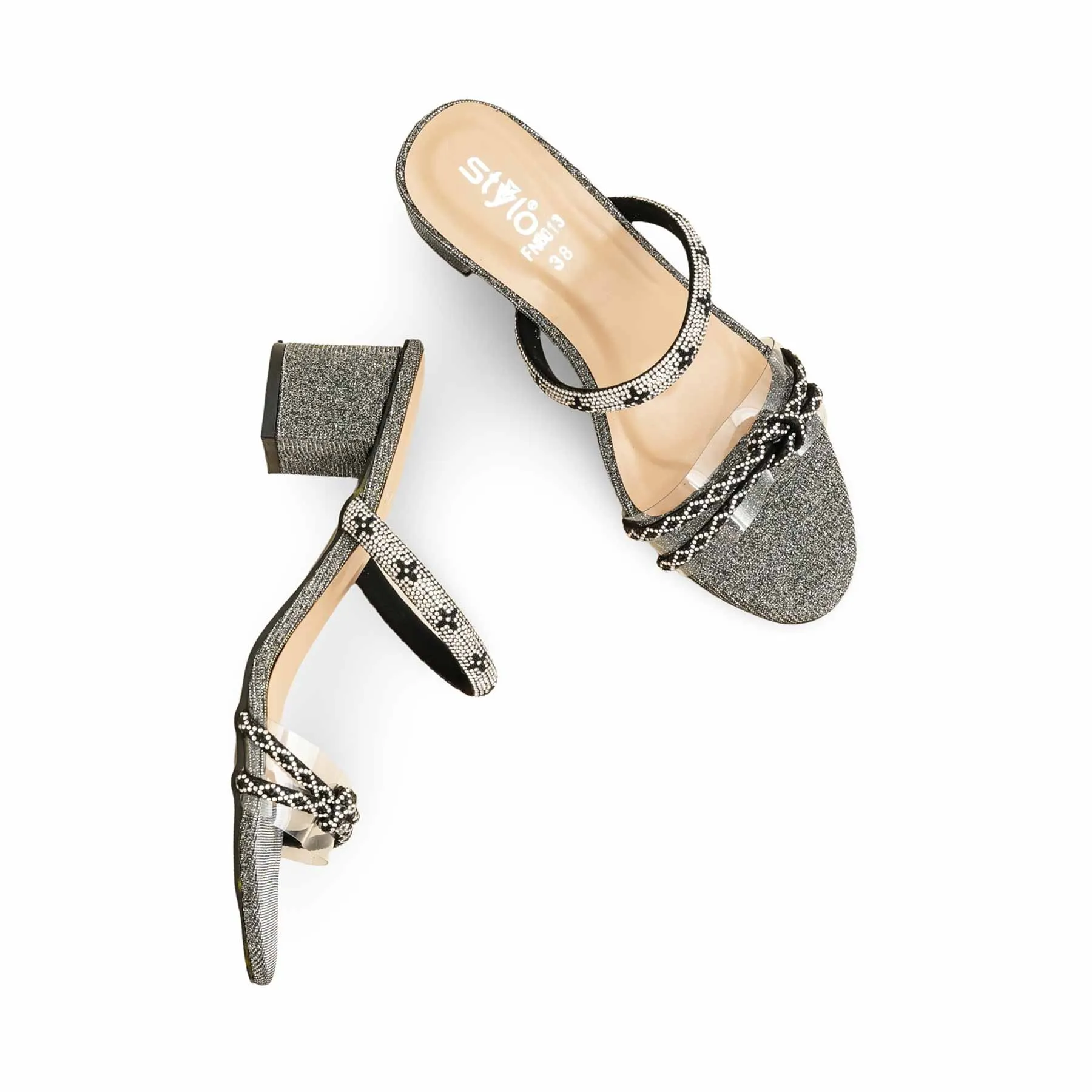 Black Fancy Slipper For Women FN8013 Effortless Glam