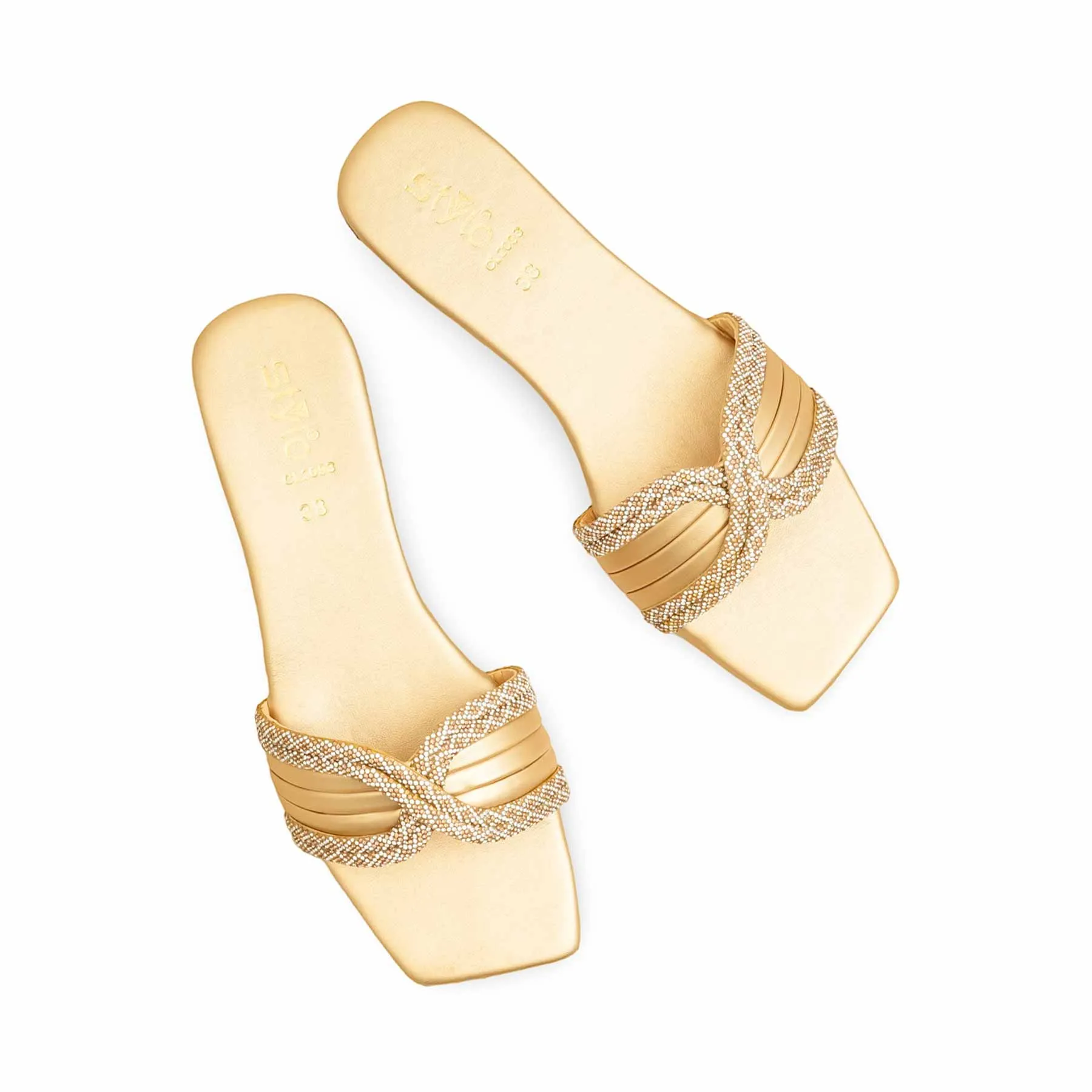 Golden Casual Slipper CL2093 Ring Day