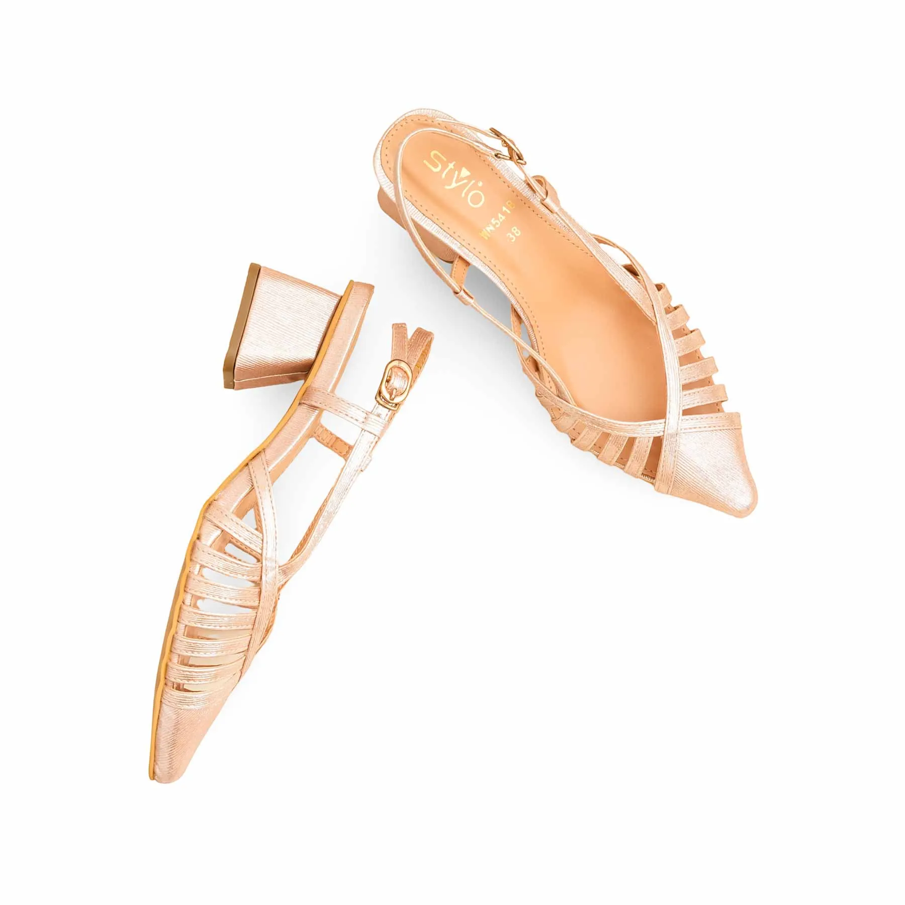 Peach Back Open WN5418 Sleek Glamour Contemporary Look