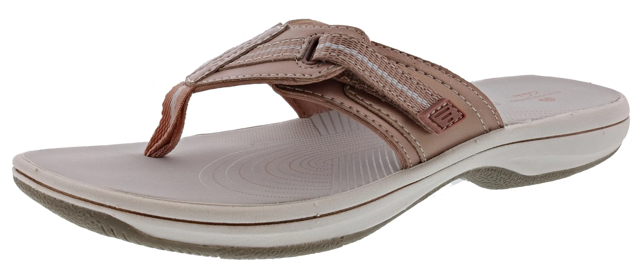 Padded Tongue Night Pace Clarks Women Cloudsteppers Walking Flip Flop Sandals Brinkley Jazz