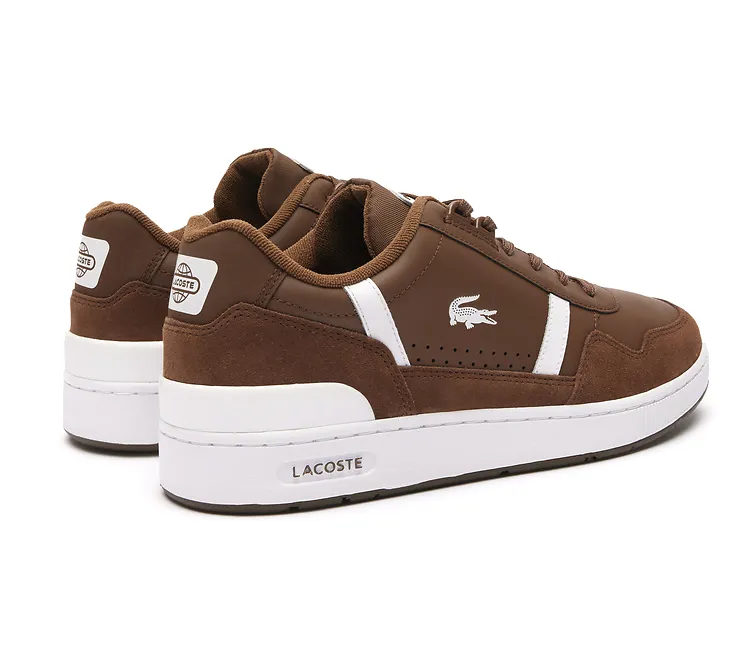 Classy silhouette Foot Style Men's Lacoste T-Clip 223 6 (Dark Brown)