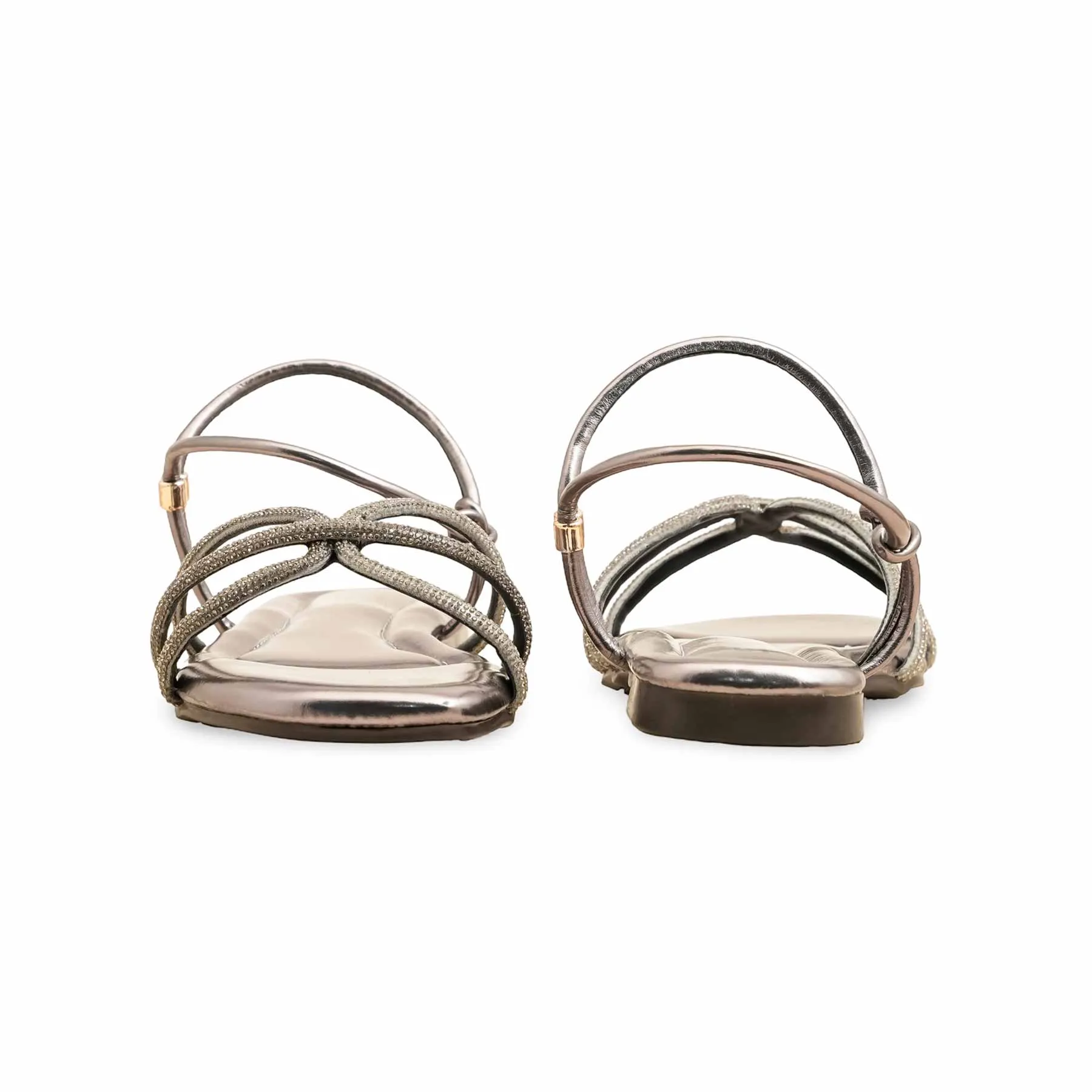 Grey Fancy Sandal FN6163 Self Care