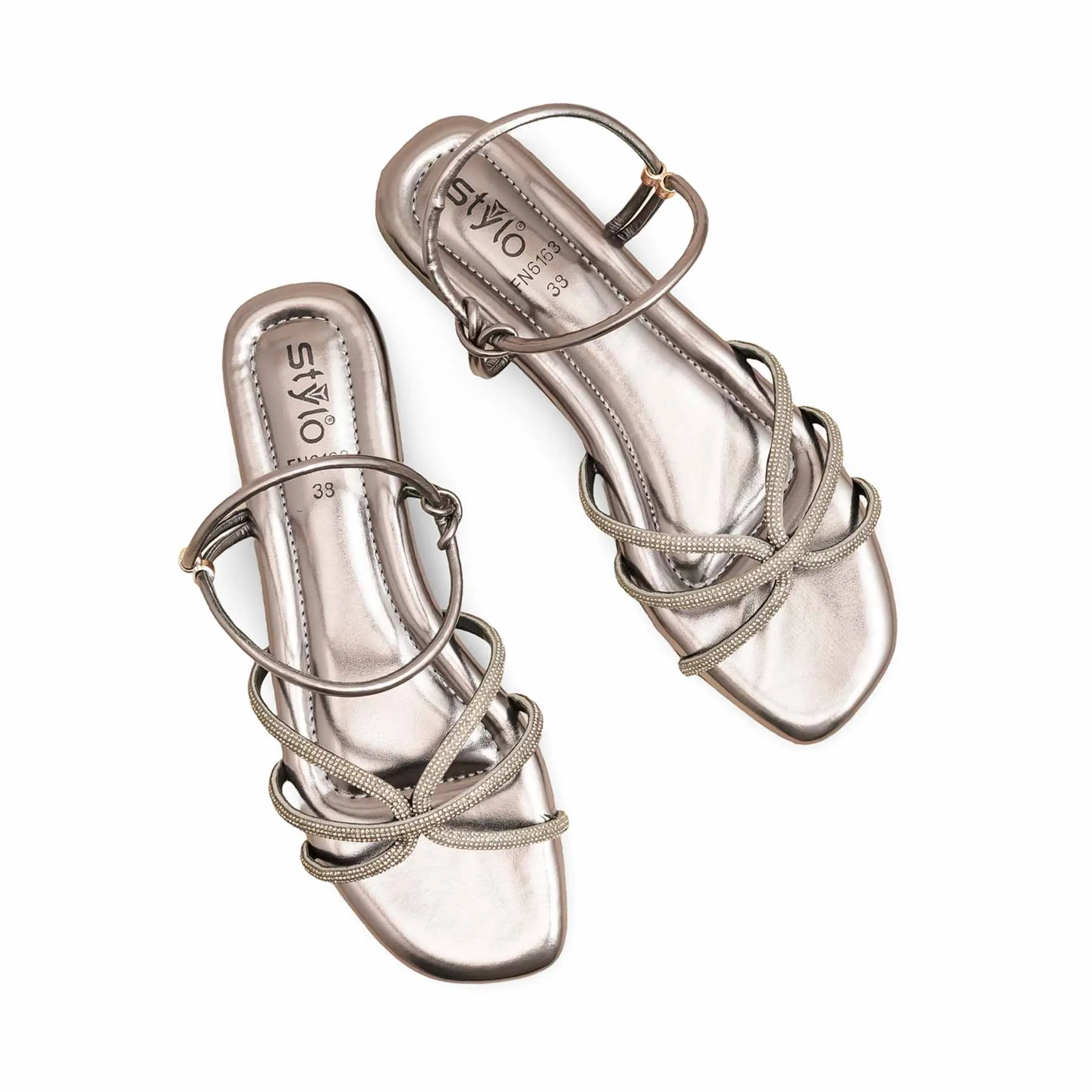 Morning Stroll Grey Fancy Sandal FN6163
