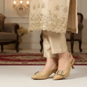 Night Glamour Black Tie Beige Fancy Bridal Back Open WN5440