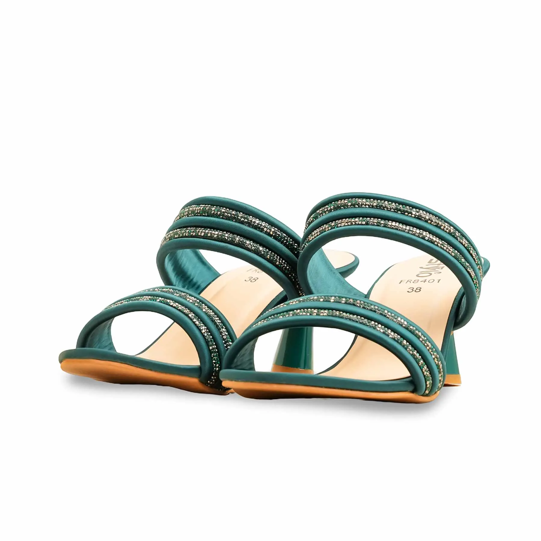 Comfort Plus Luxury Sandals Seagreen Formal Slipper FR8401