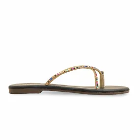 Black Casual Chappal CL2088 Club Mood Pollen Walk