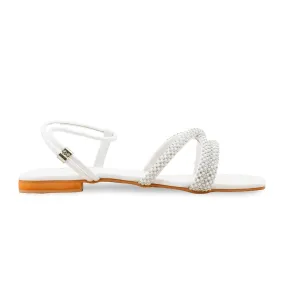 Stylish Slip-Ons White Formal Sandal FR5375