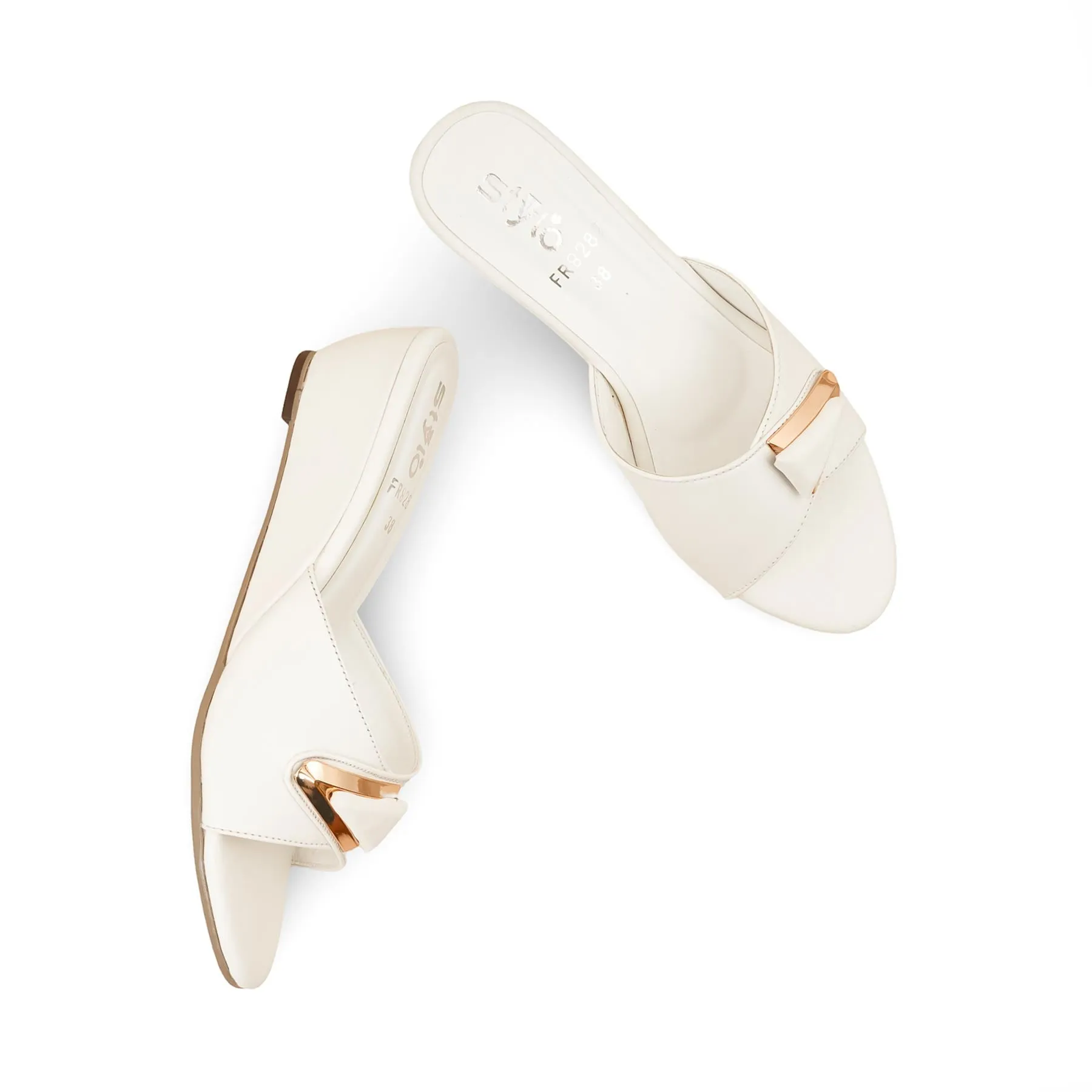 White Formal Slipper FR8282 Sustainable Components