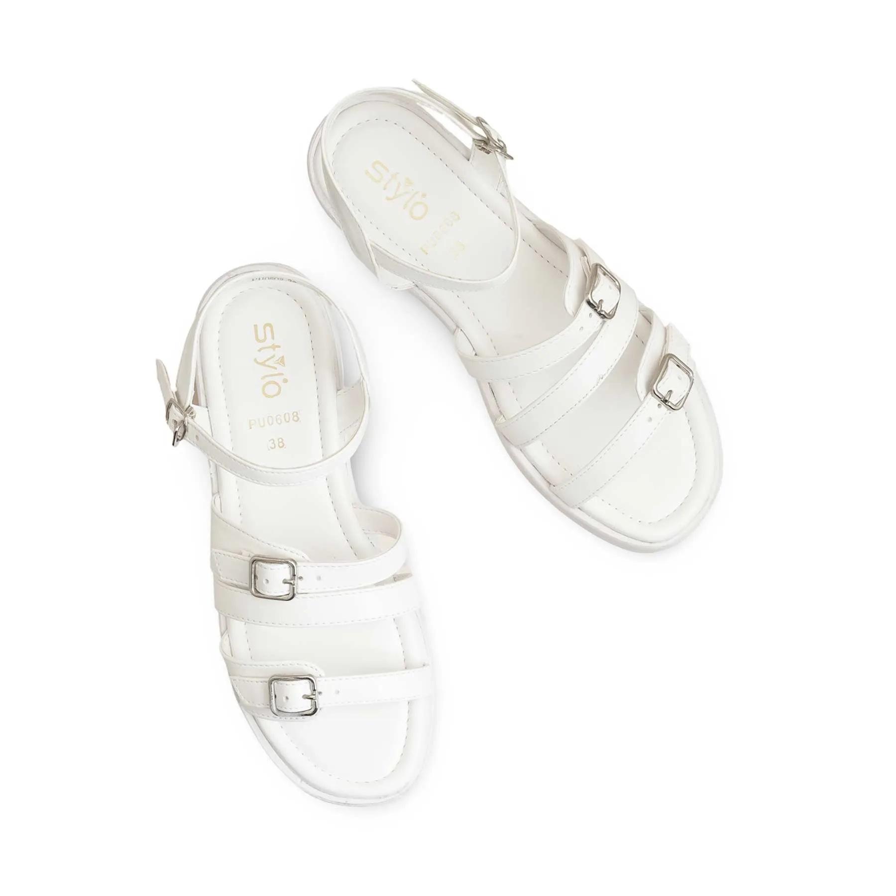 White Formal Women Sandal PU0608 Perfect Form Wedding Booties