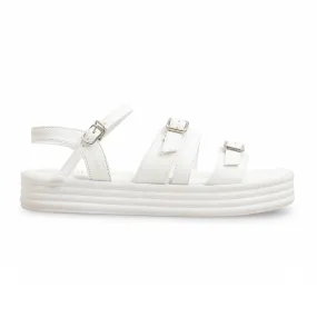 Season Edge White Formal Women Sandal PU0608