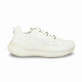 Gentle Texture White Casual Sneaker For Ladies AT7350