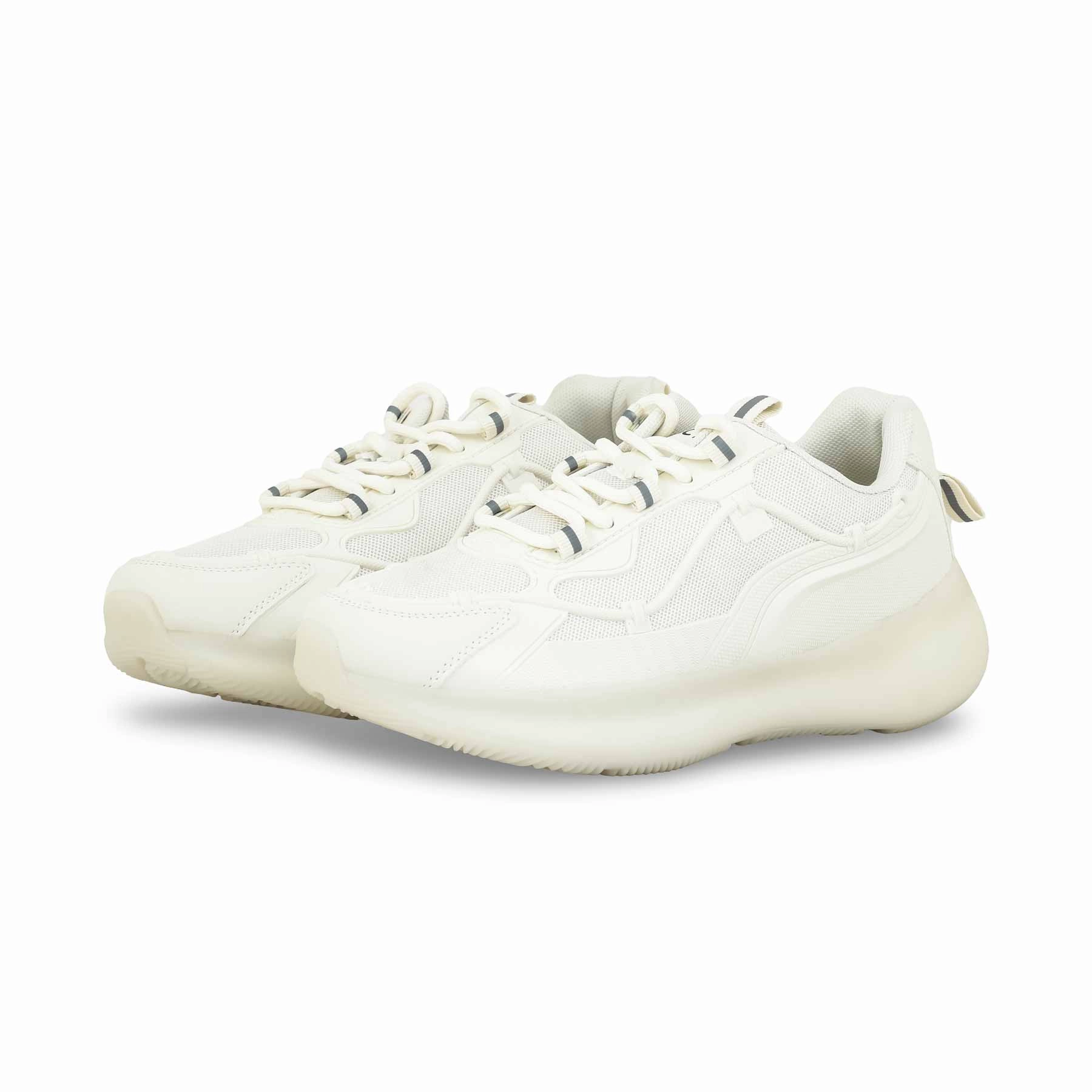 Reinforced Achilles Pad White Casual Sneaker For Ladies AT7350