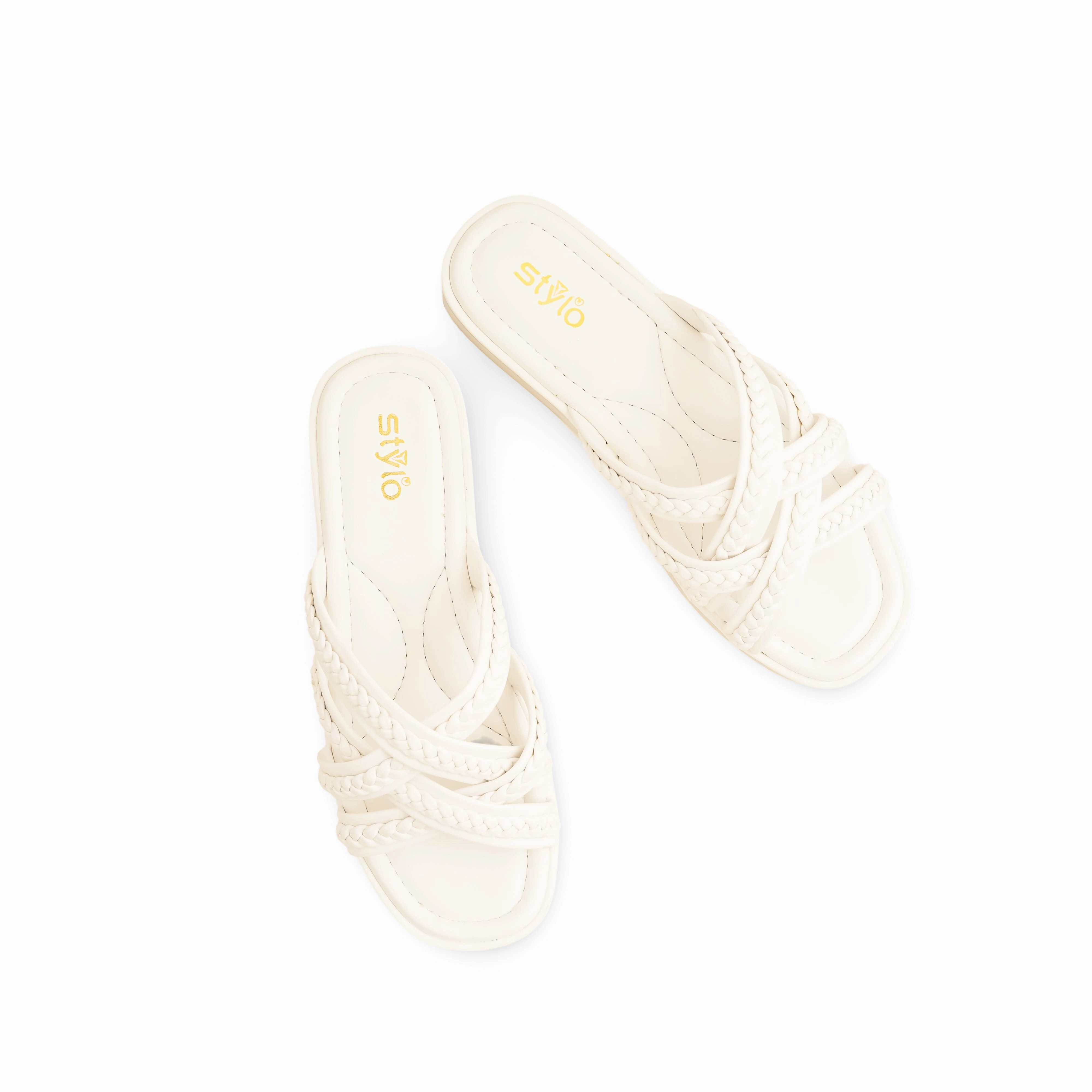Impact Diffusing Midsole White Formal Slipper PU0475