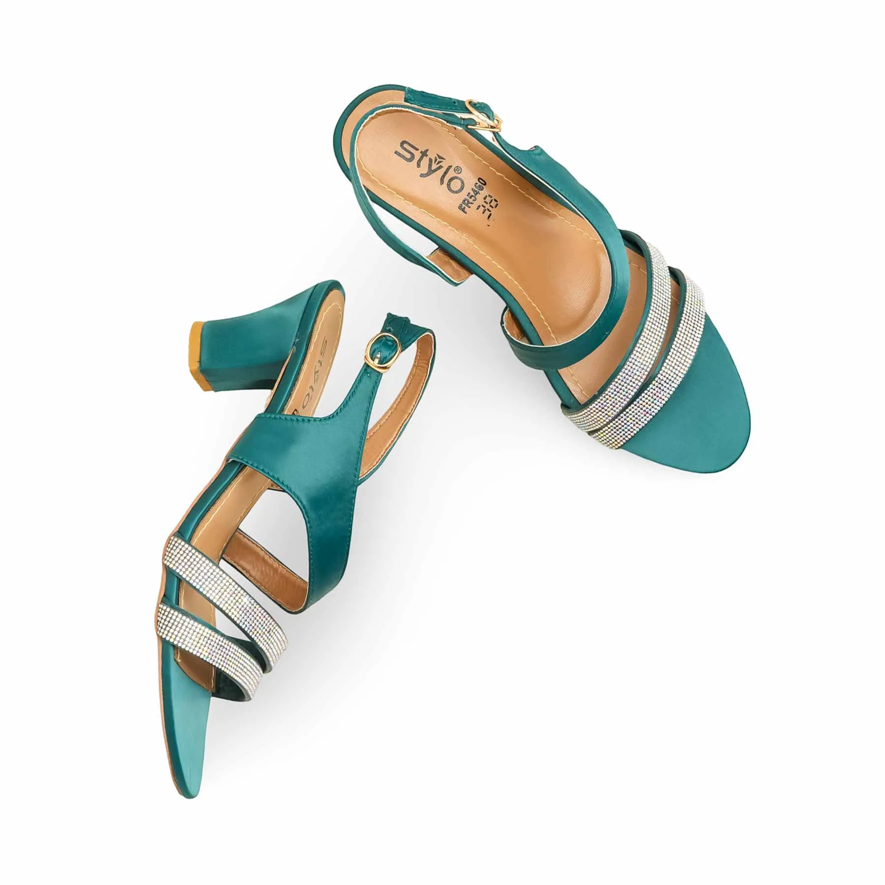 Botl Green Formal Sandal For Ladies FR5460 Summer Spark Top Rated