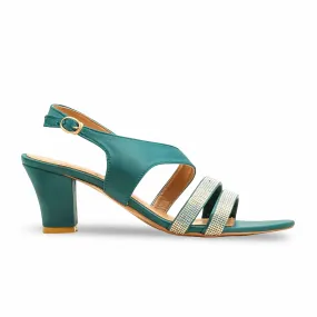 Sophisticated Footwear Botl Green Formal Sandal For Ladies FR5460