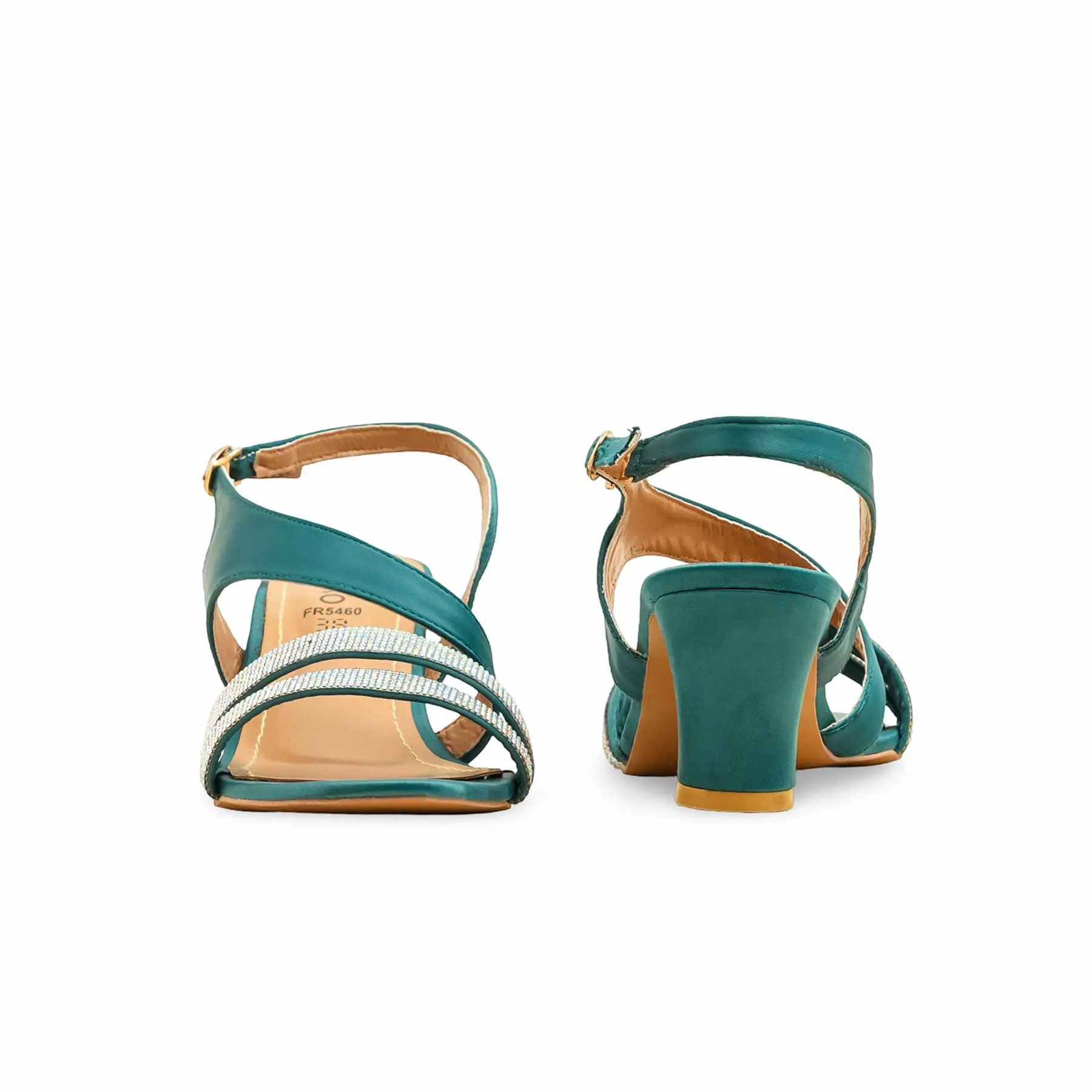 Botl Green Formal Sandal For Ladies FR5460 Classic Shape Street Guard