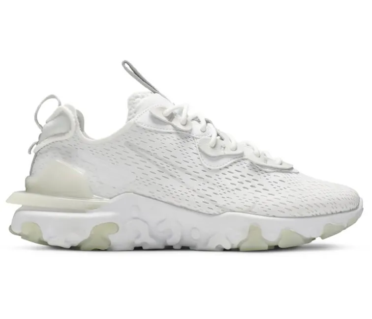 Airflow Channeling Comfortable Style Men's Nike React Vision (White/Smoke Grey)