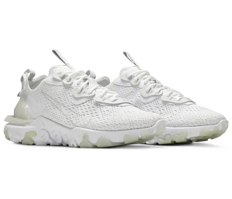 Plush Sole Ultimate Wear Men's Nike React Vision (White/Smoke Grey)