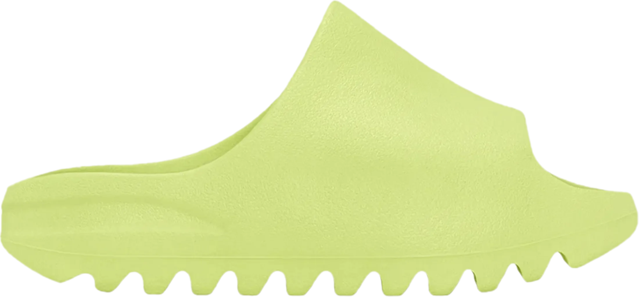 Durable Lacing System Compression Molded Midsoles Yeezy Slide Kids 'Glow Green' 2022 - HQ4116