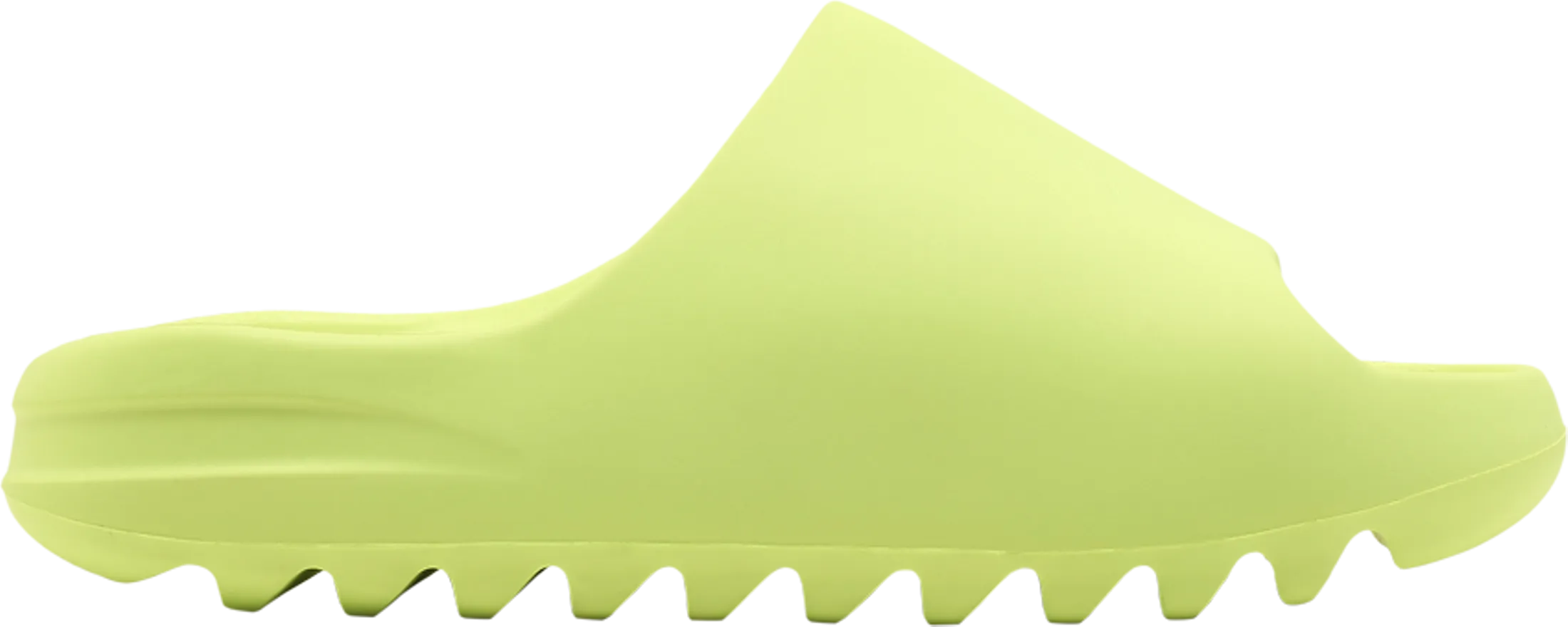 Yeezy Slides 'Glow Green' - GX6138 Anti Collision Toe Heel Pad