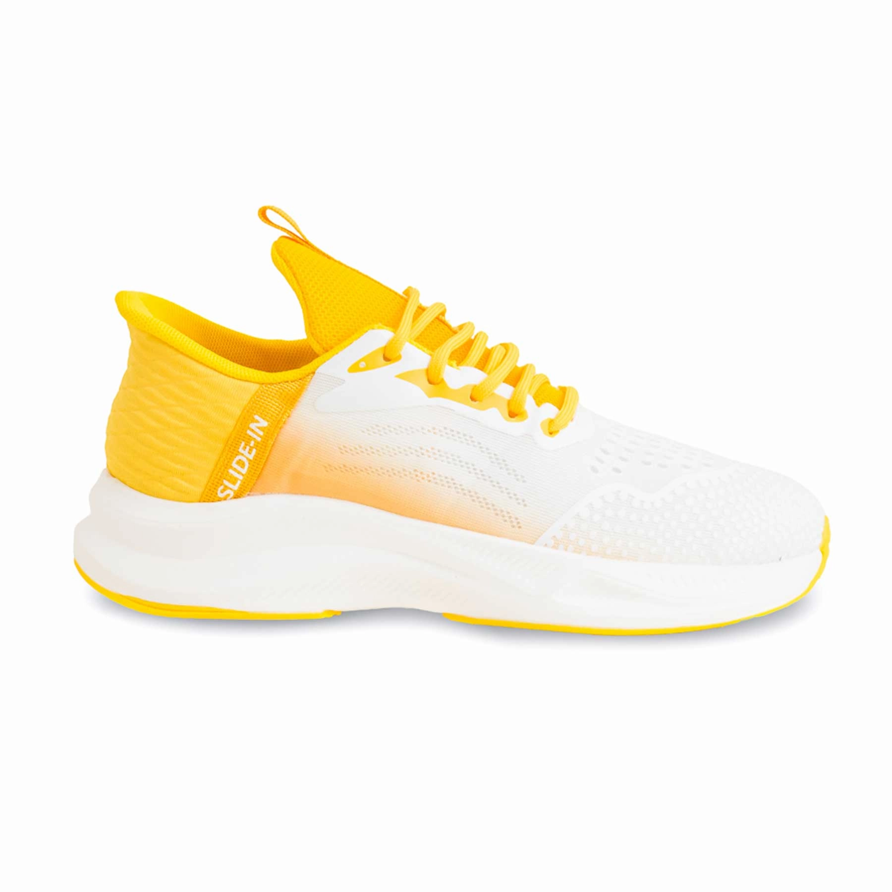 Form Fitting Yellow Casual Sneaker For Ladies AT7357