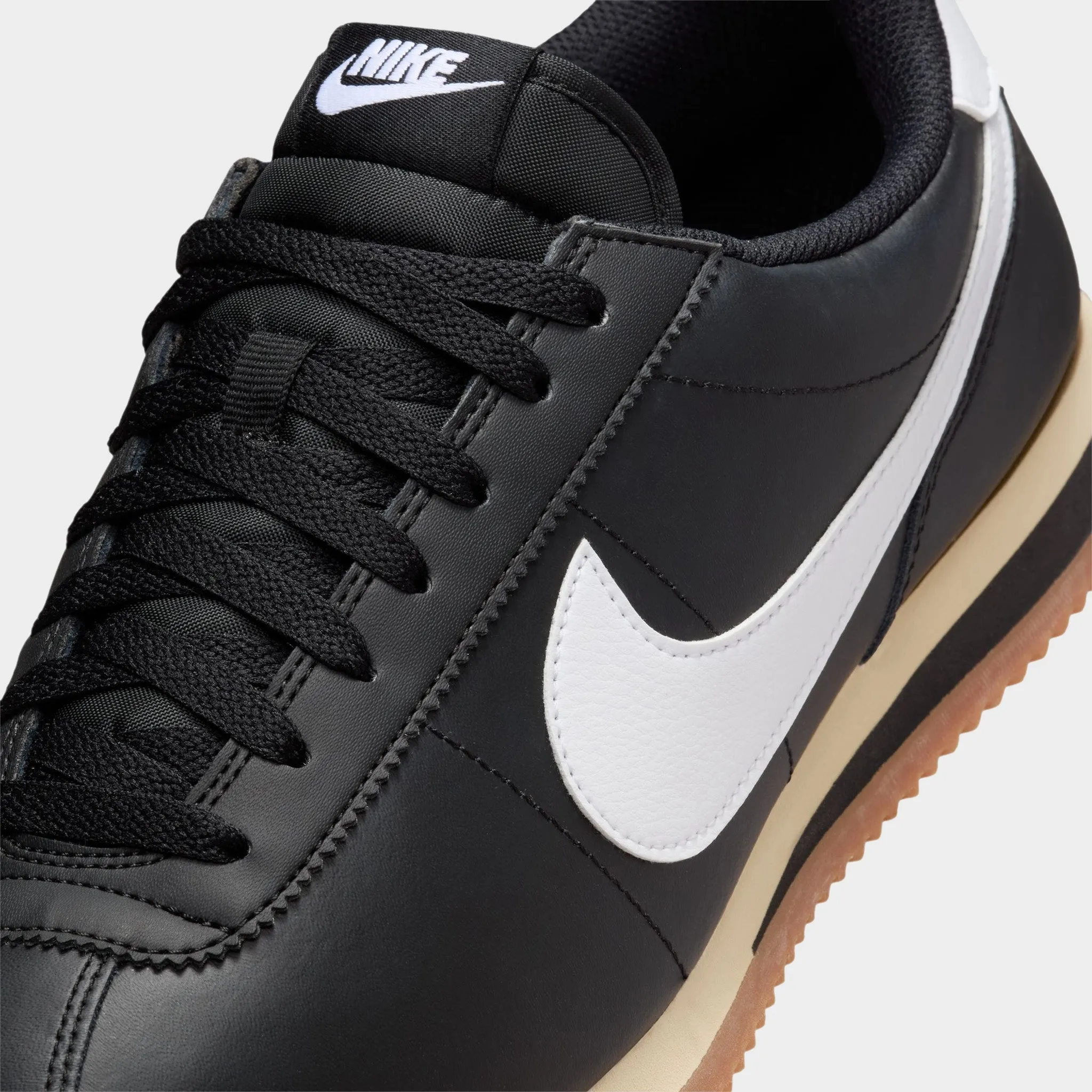Nike Cortez Black / White - Gum Subtle Tread