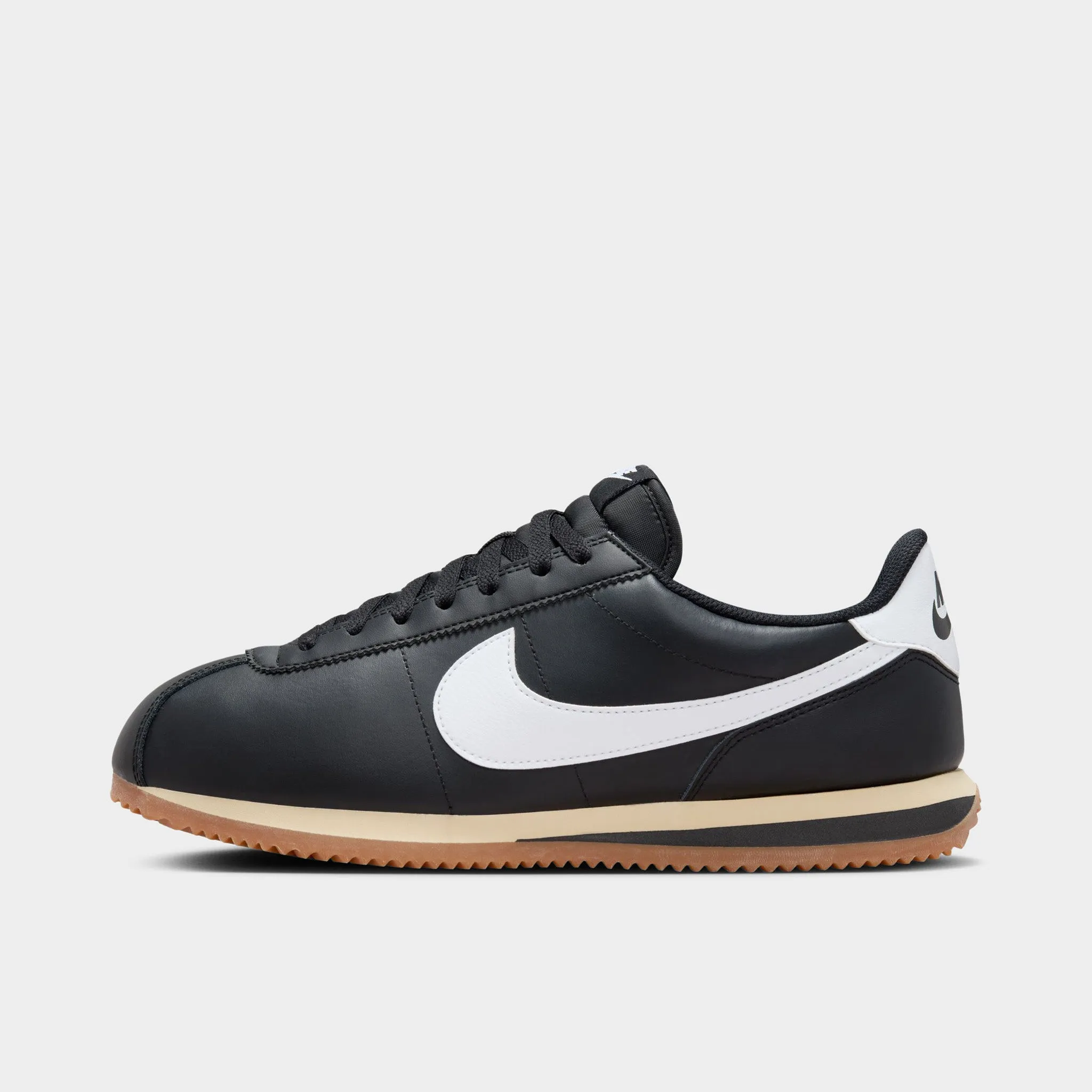 Pu Upper Nike Cortez Black / White - Gum